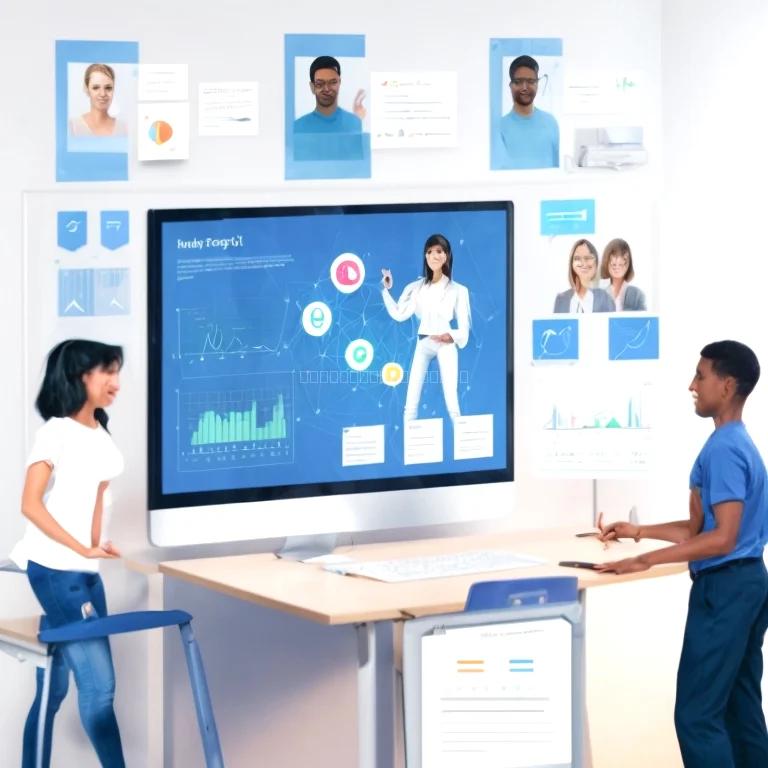 Happy learner using AI tools